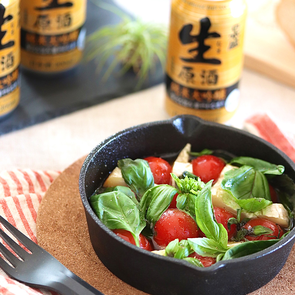 カマンベールの焼きカプレーゼ