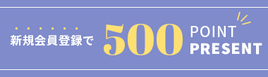 新規会員登録で500point