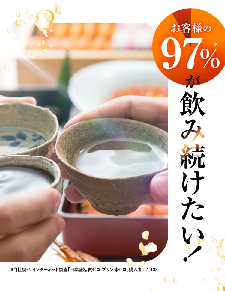 97%が飲み続けたい！