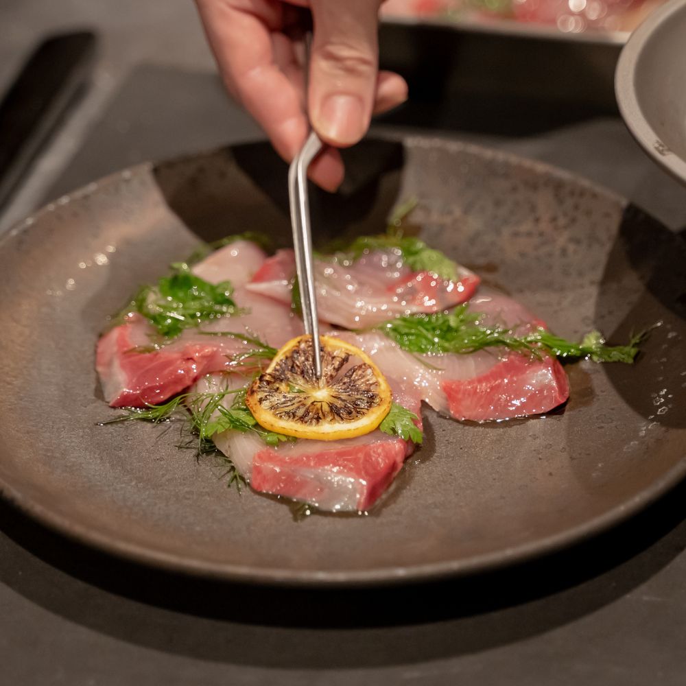 鰤のハーブマリネ