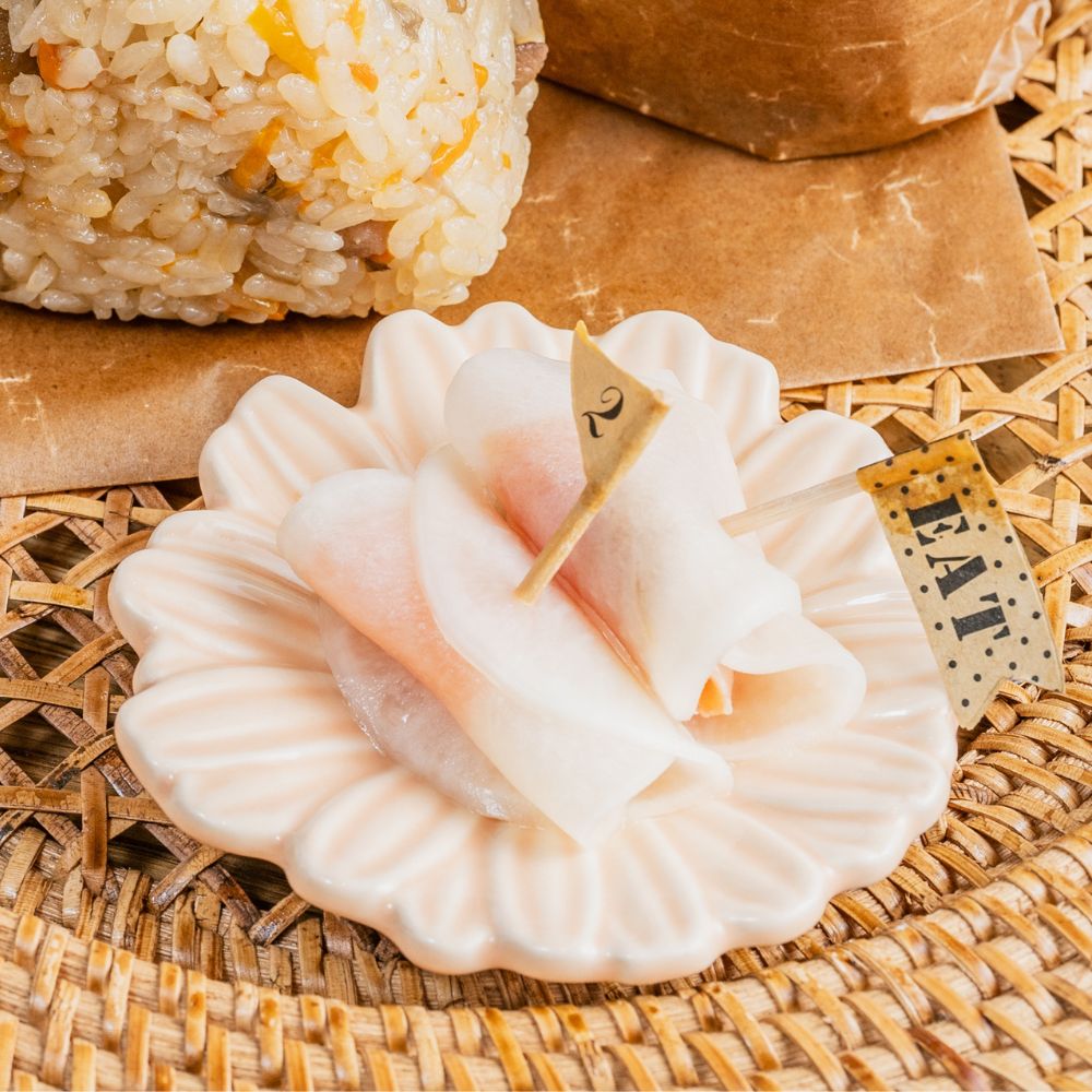 千枚漬けのスモークサーモンサンド