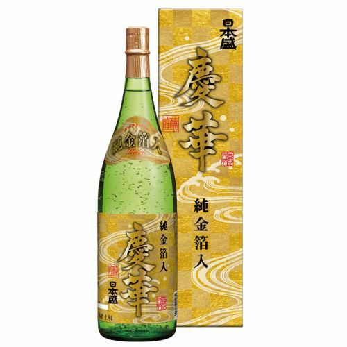 化粧箱入】慶華 純金箔入 1.8L｜ SAKARI online（日本盛）
