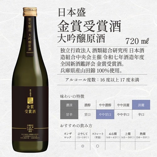 日本盛　金賞受賞酒　大吟醸原酒